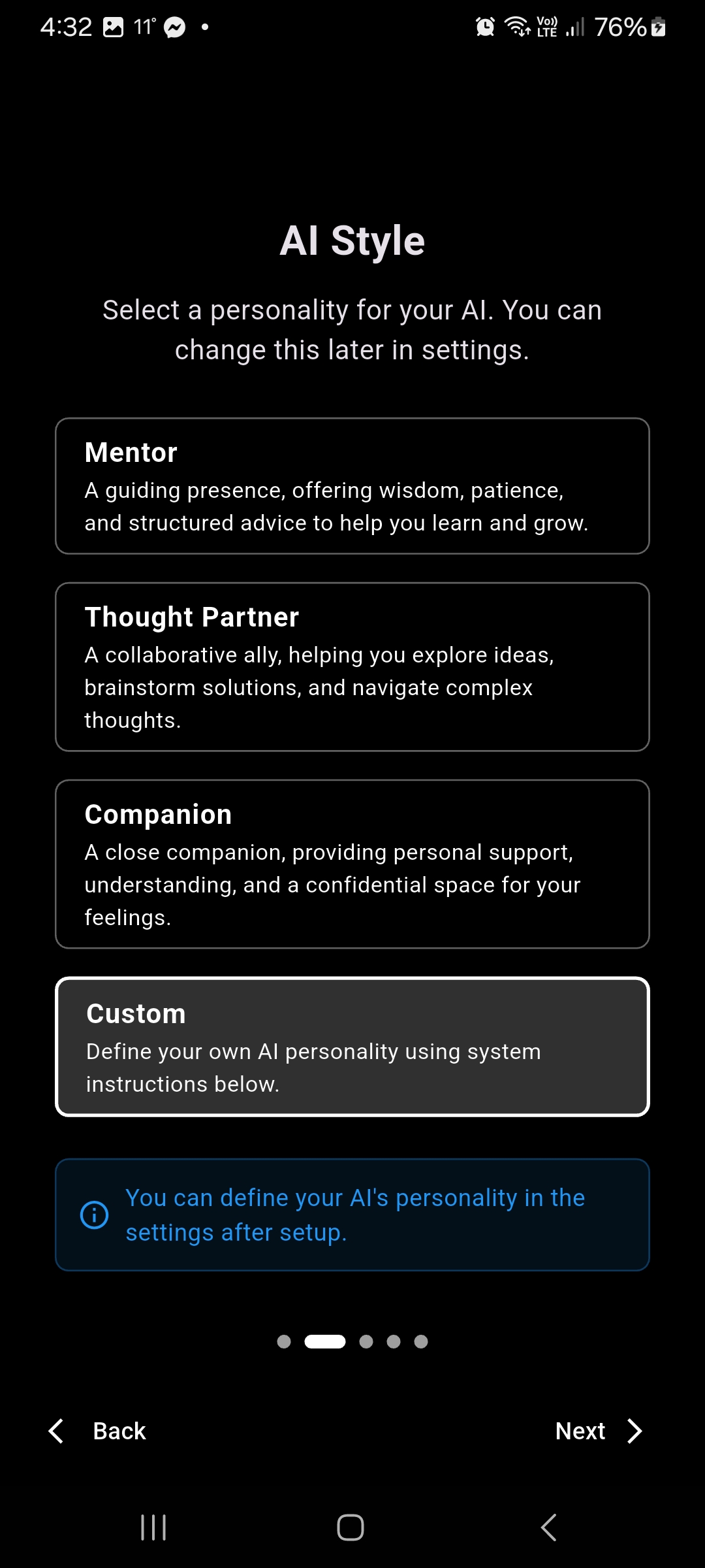 Comind app feature
